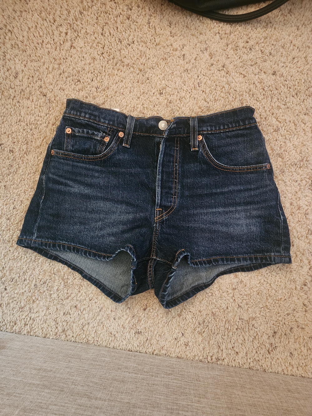 Levi's 501 Dark Blue Denim Women's Shorts